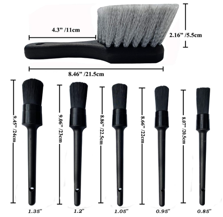 Car Detailing Brush Kit