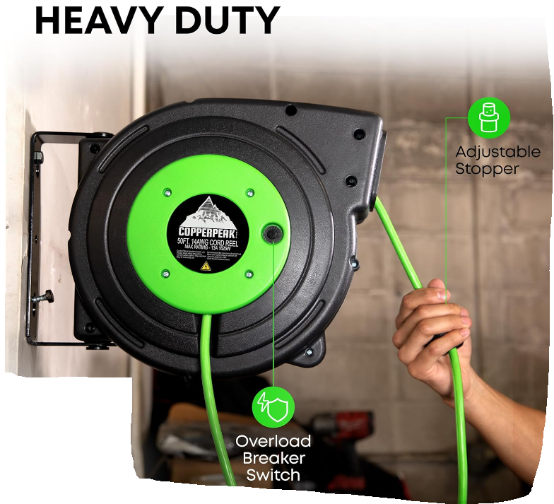 Retractable Extension Cord Reel – ACHILLES AUTO DETAILER