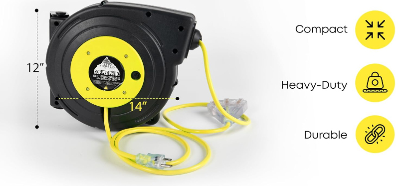 Retractable Extension Cord Reel